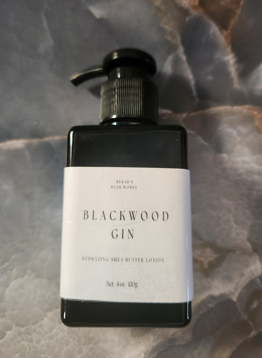 Blackwood Gin Shea butter lotion 4 oz