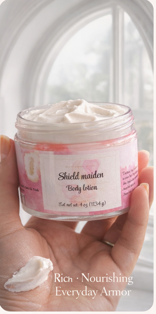 Shield Maiden Shea butter lotion 4 oz