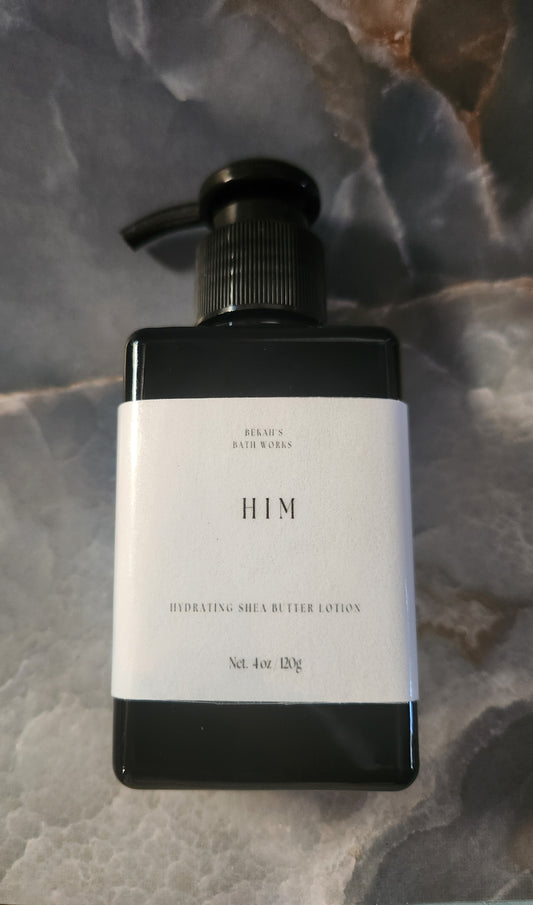 Him Shea butter lotion 4 oz